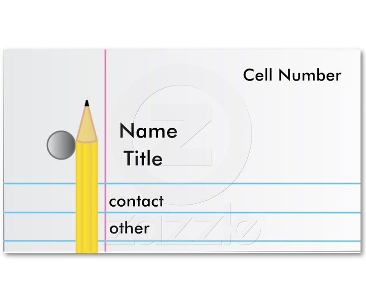 Free Printable Pen Business Card Templates Casakja