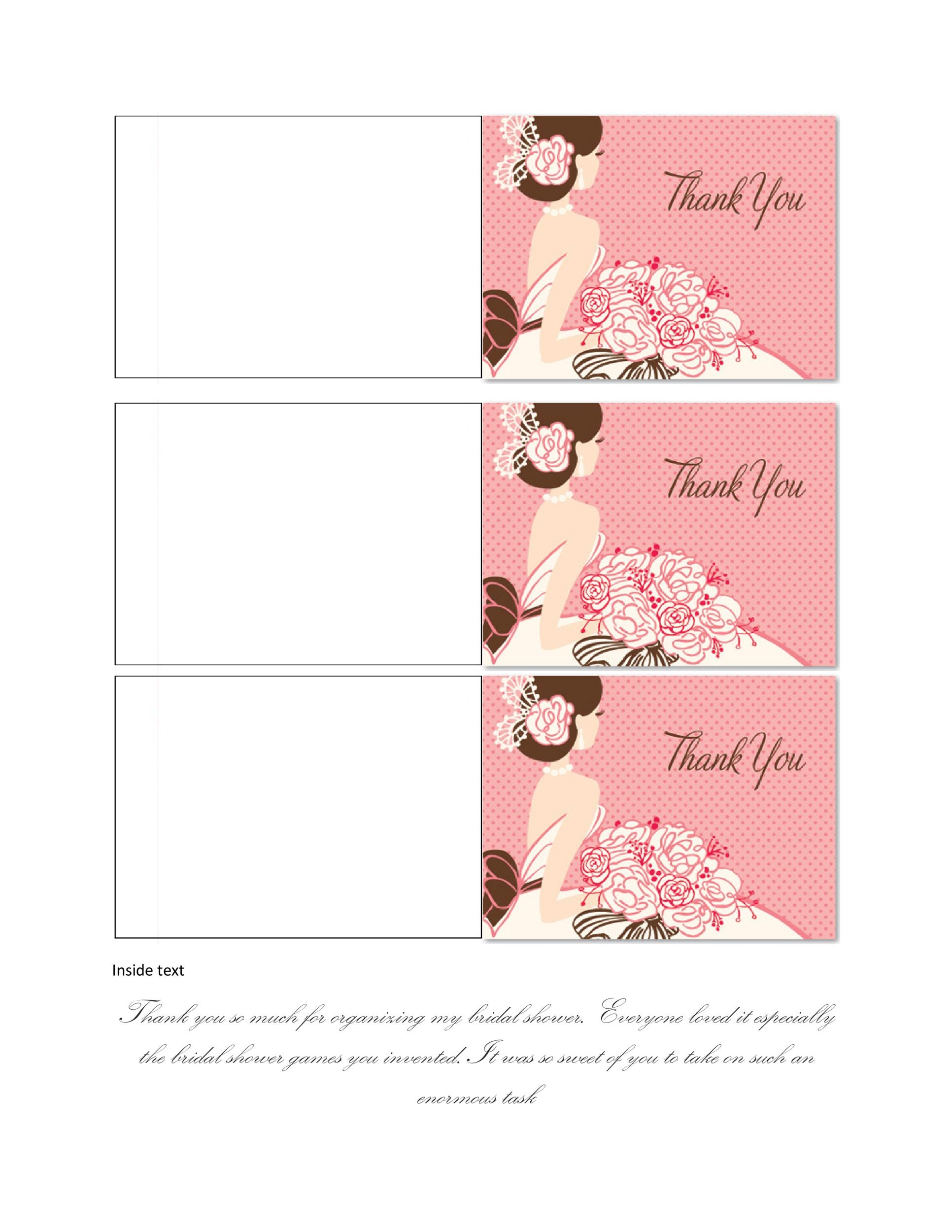 free printable photo thank you card templates