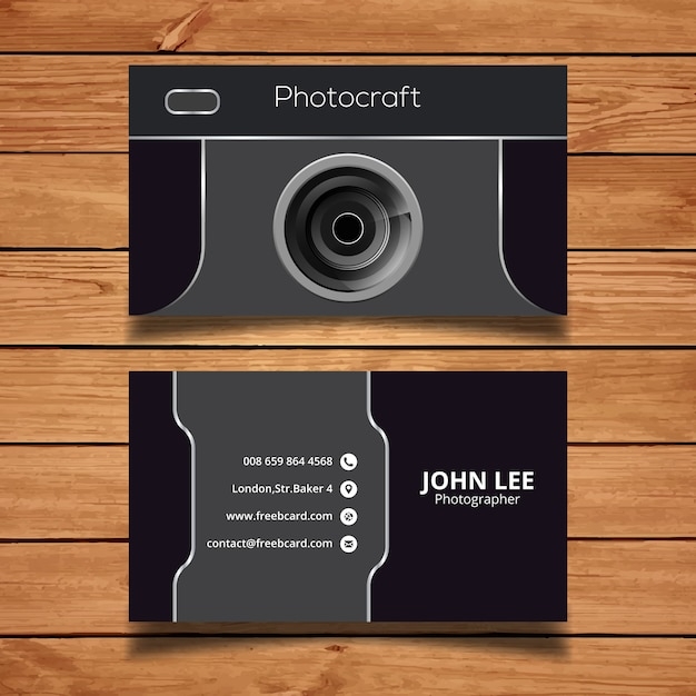 free printable photography business card templates