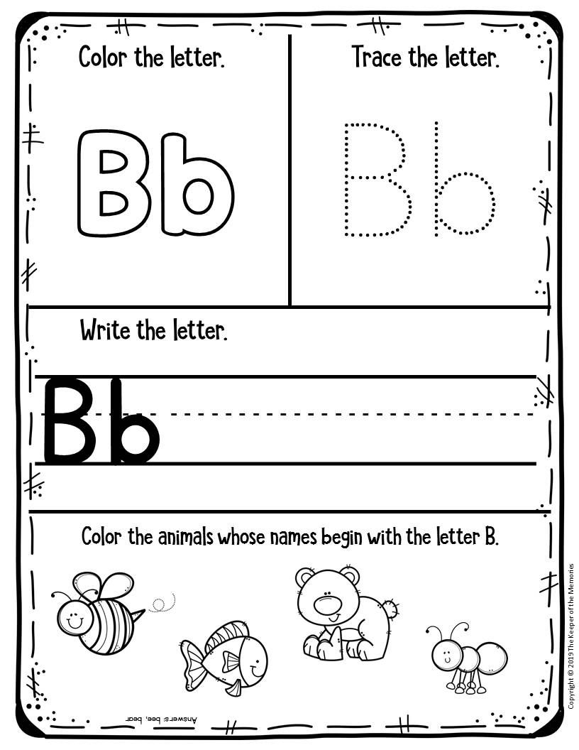 Free Printable Pre K Alphabet Worksheets AlphabetWorksheetsFree