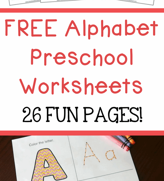 Free Printable Preschool Alphabet Worksheets Printable Templates