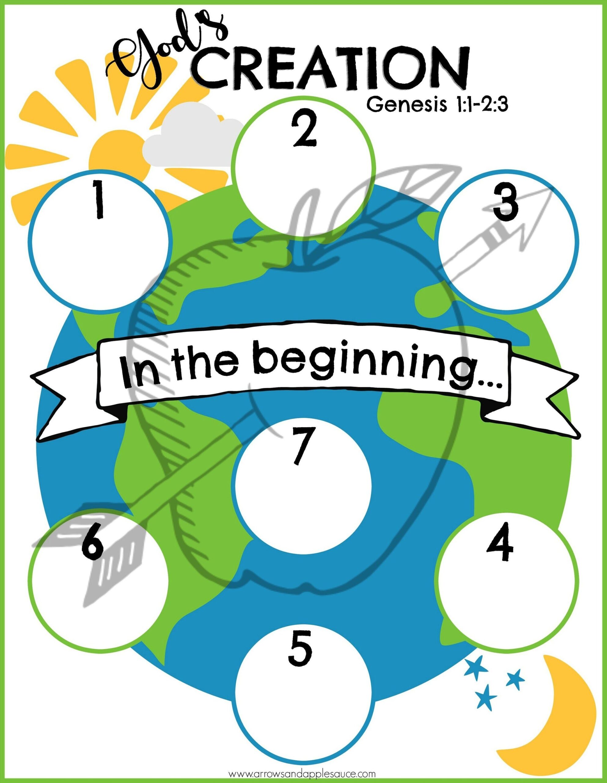 creation printable activity sheets
