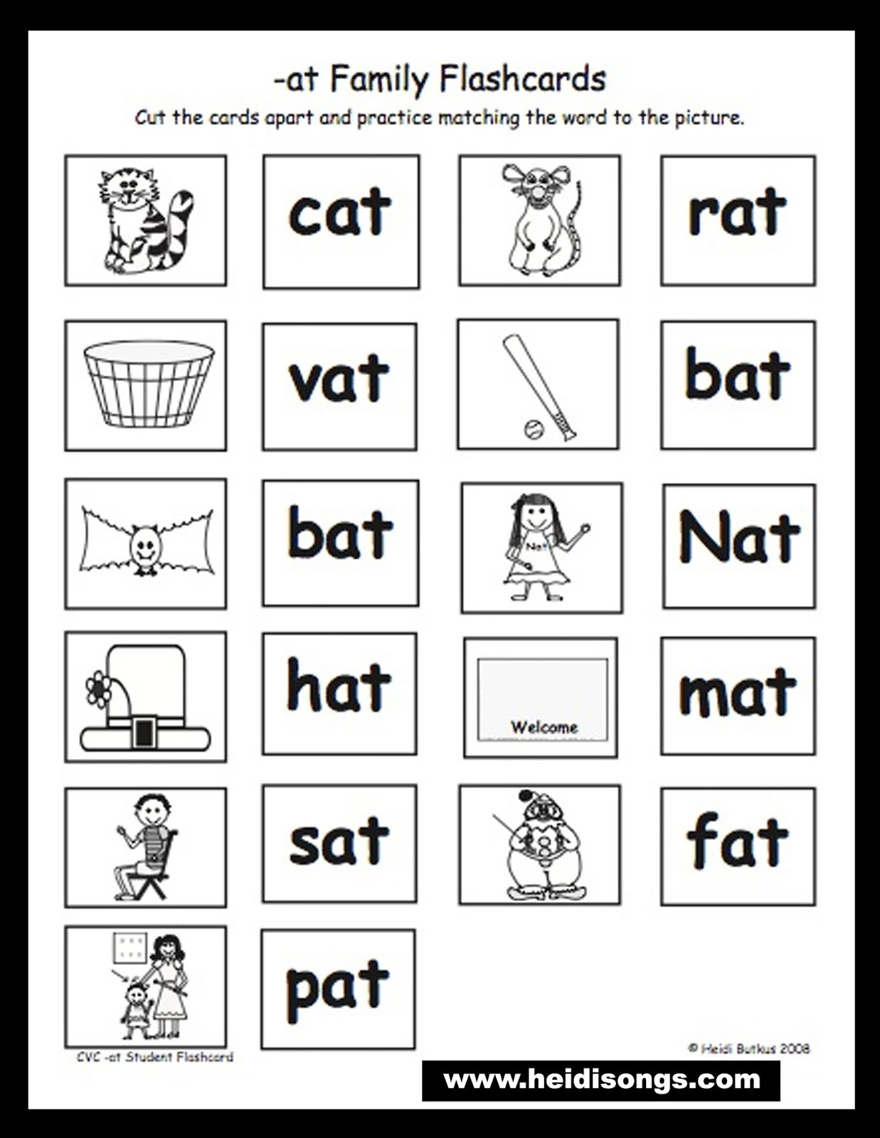 free printable rhyming activities