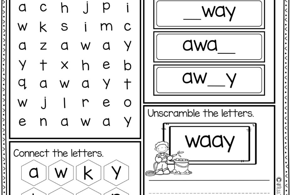 Free Printable Sight Word Worksheets