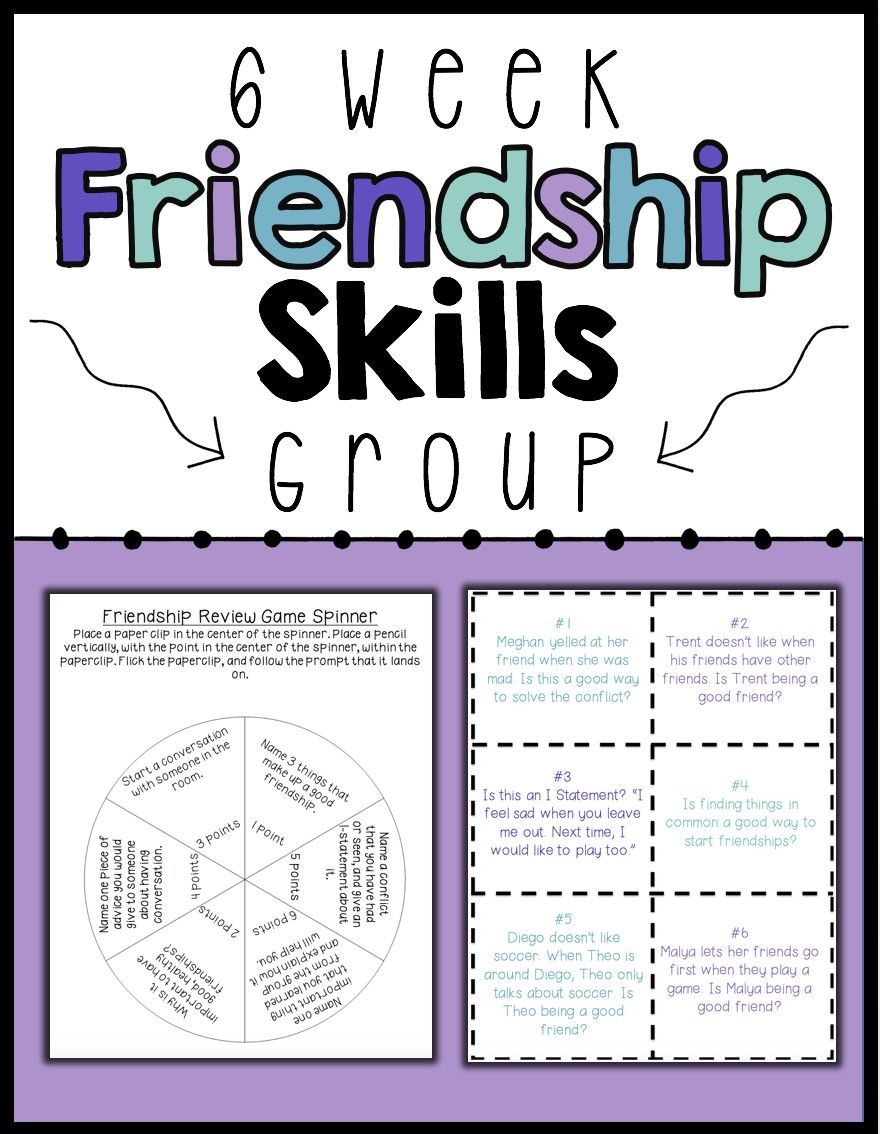 free printable social skills activities