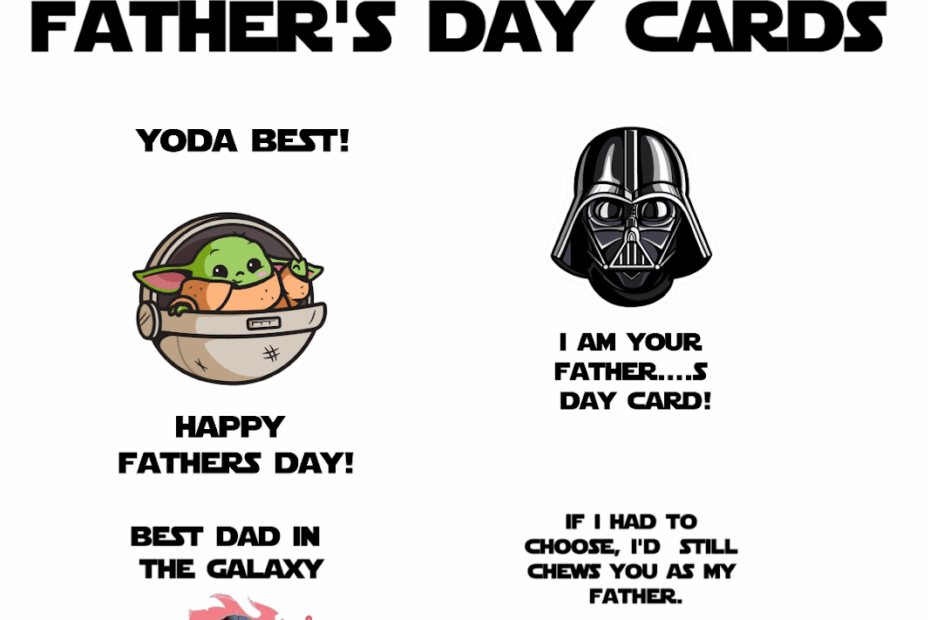 Free Printable Star Wars Father 39 s Day Cards Printable Word Searches