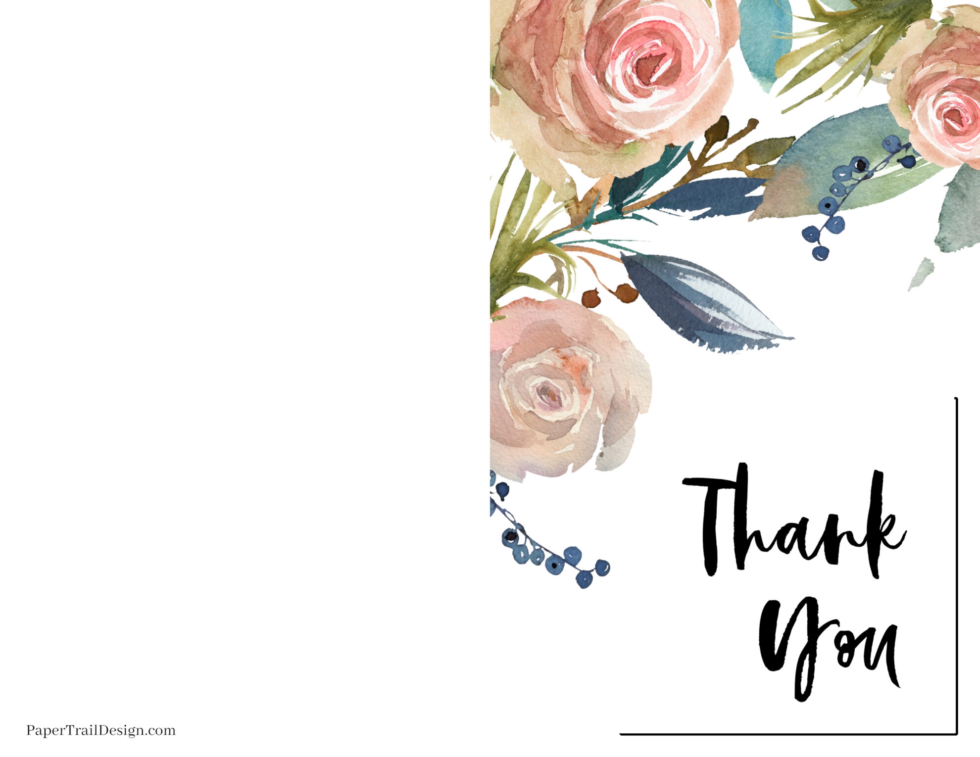 card template free printable thank you cards