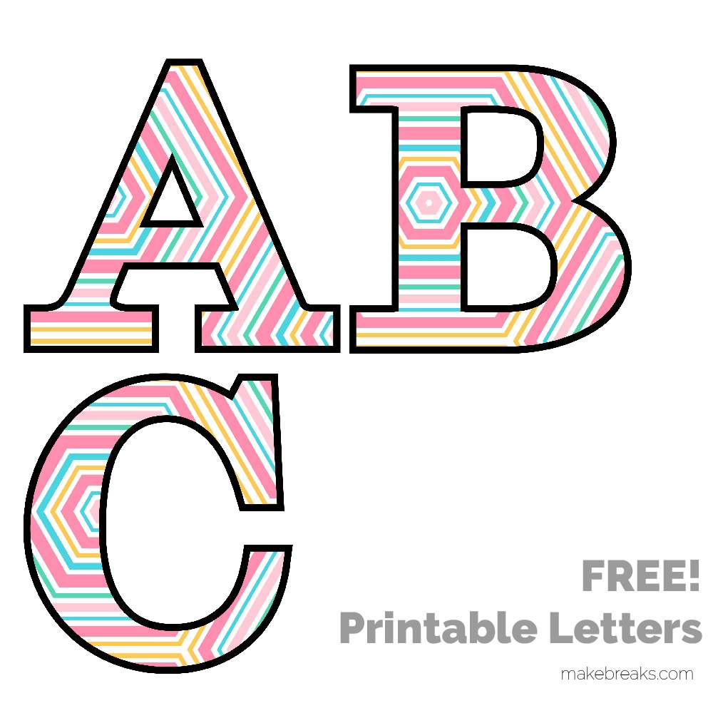 Free Printables Letters