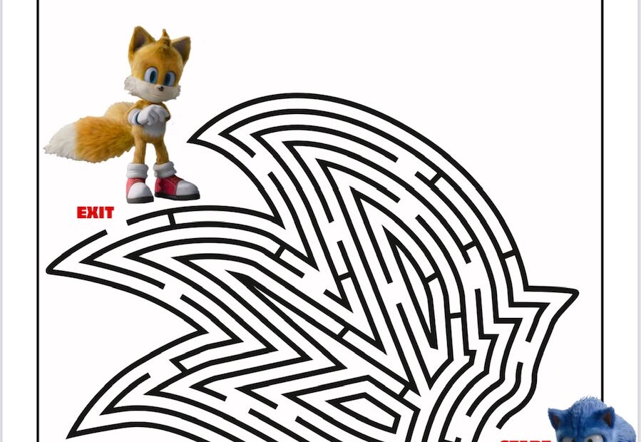Free Sonic Coloring Pages Printable Sonic The Hedgehog 2 Activity Book