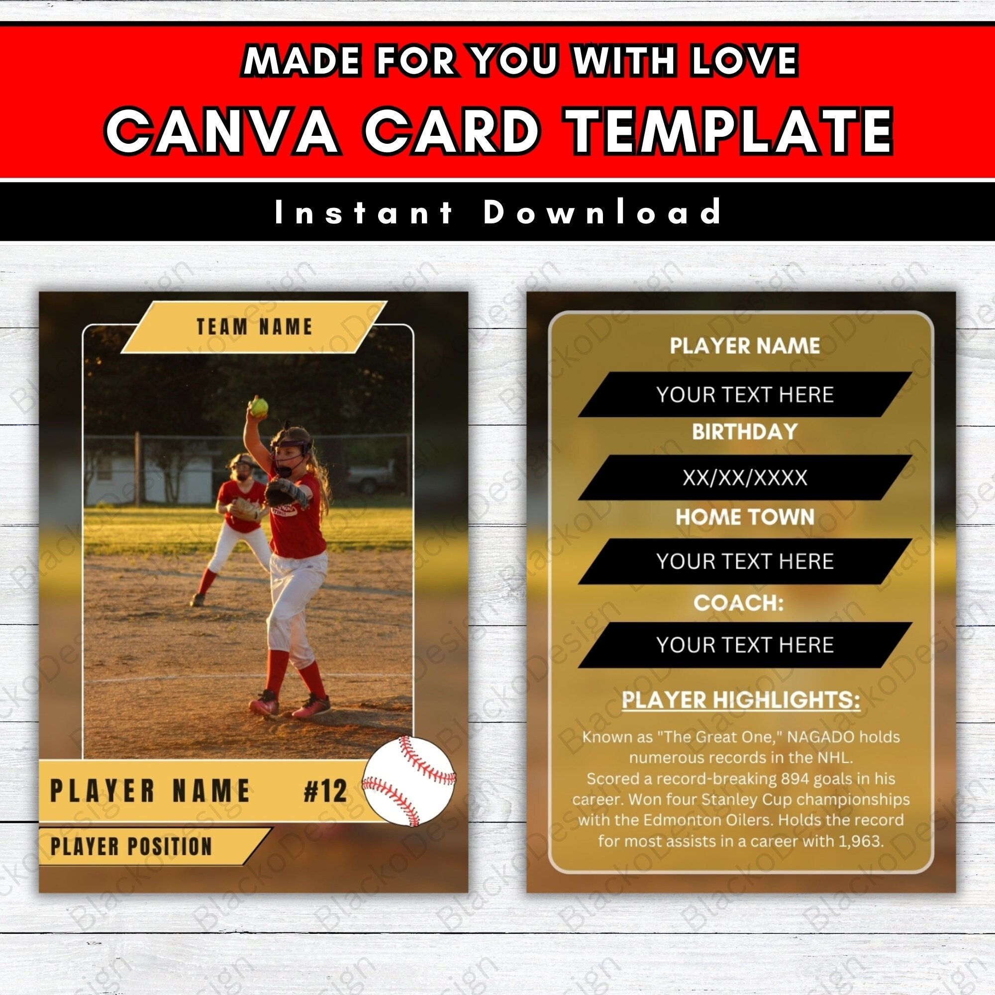 Free Sports Trading Card Template Free Printable