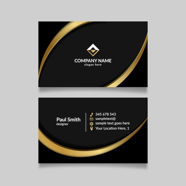 Free Vector Elegant Business Card Template