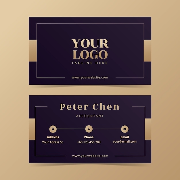 elegant business card template free printable