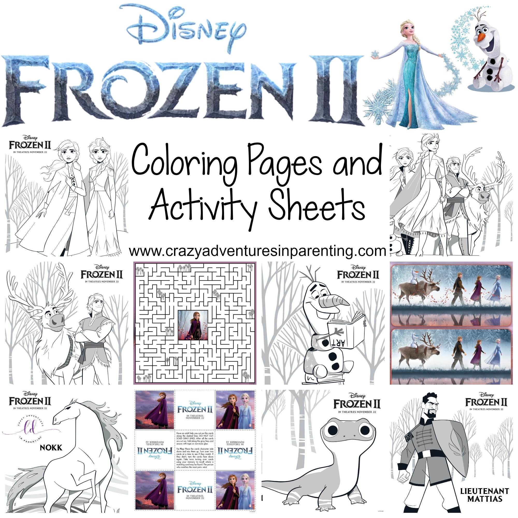 Frozen 2 Printables Printable Word Searches