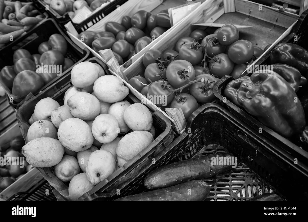 Fruit And Vegetable Black And White Stock Photos U0026 Images Alamy