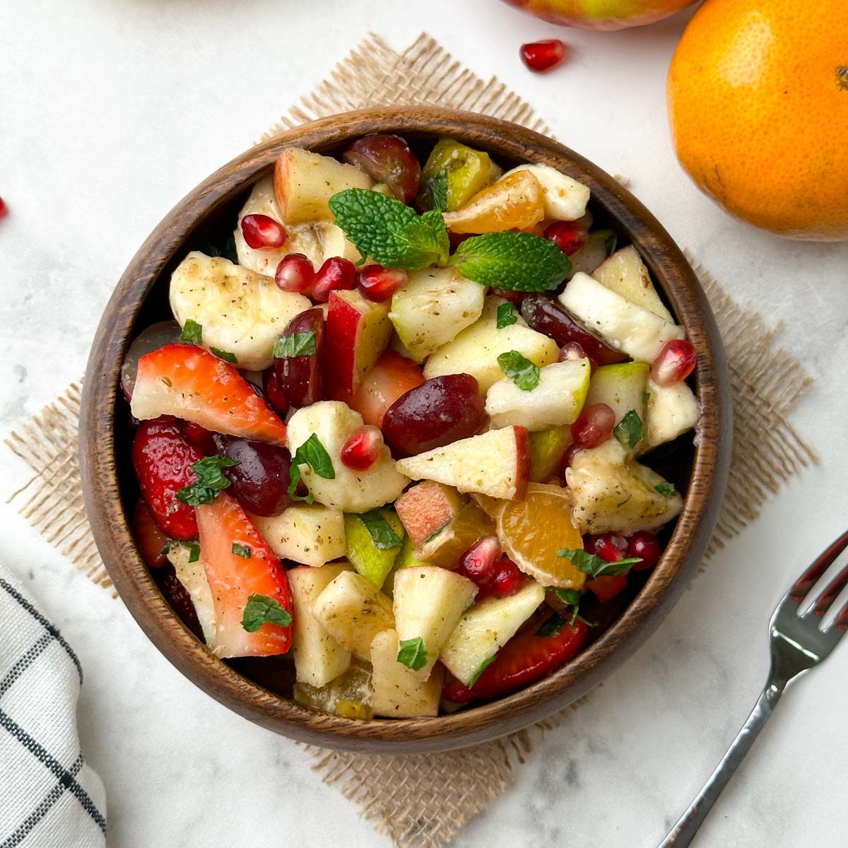 Fruit Chaat Fruit Salad With Chaat Masala 