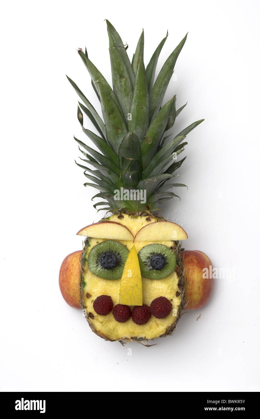 Fruit Fruits Fruit Head Head Face Fruit Face Arrangement Humor Symbol Food Groceries Food Eatings Cooking Stock Photo Alamy