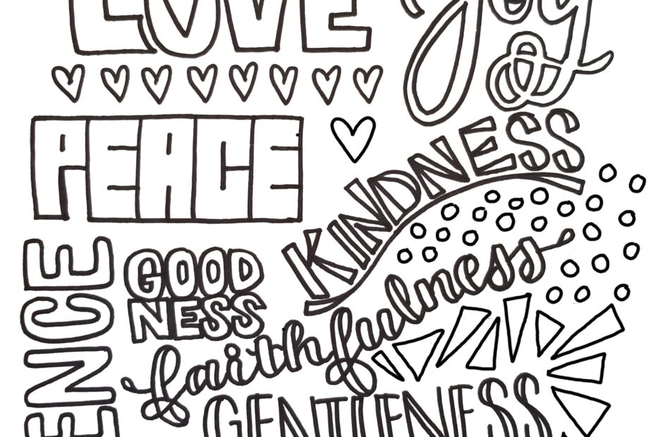 Fruit Of The Spirit Coloring Page