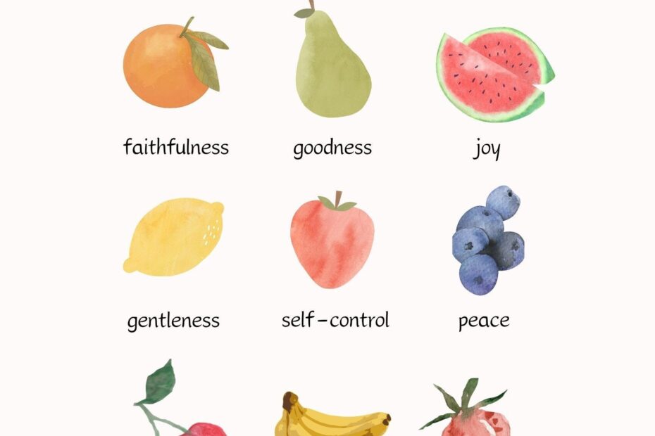 Fruit Of The Spirit Poster Printable Shop On Pinterest