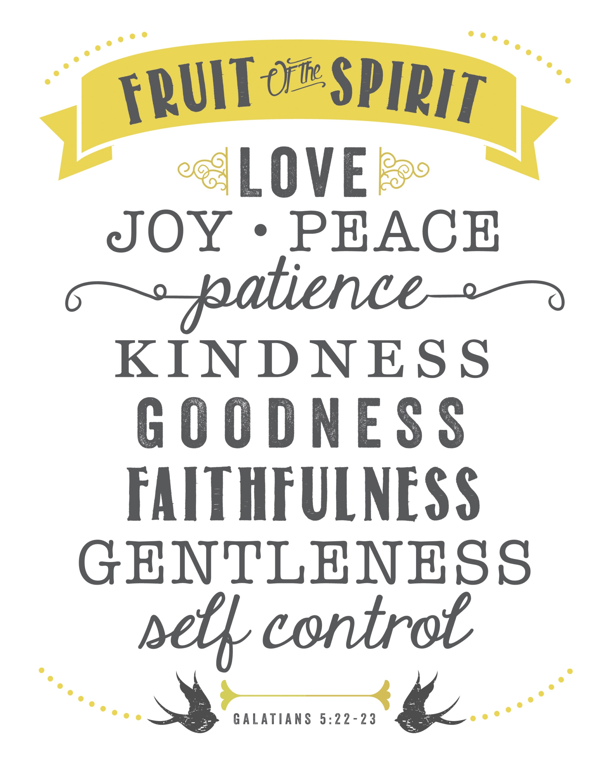 Fruit Of The Spirit Print Sincerely Sara D Home Decor U0026 DIY 
