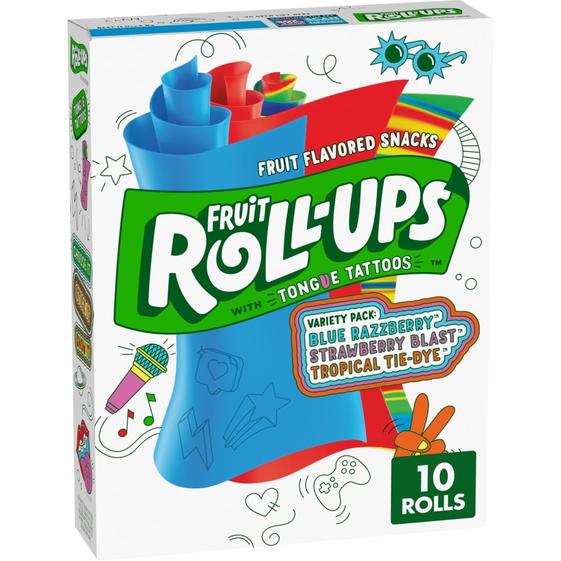 Fruit Roll Ups Variety Pack Fruit Flavored Snacks 10 Ct