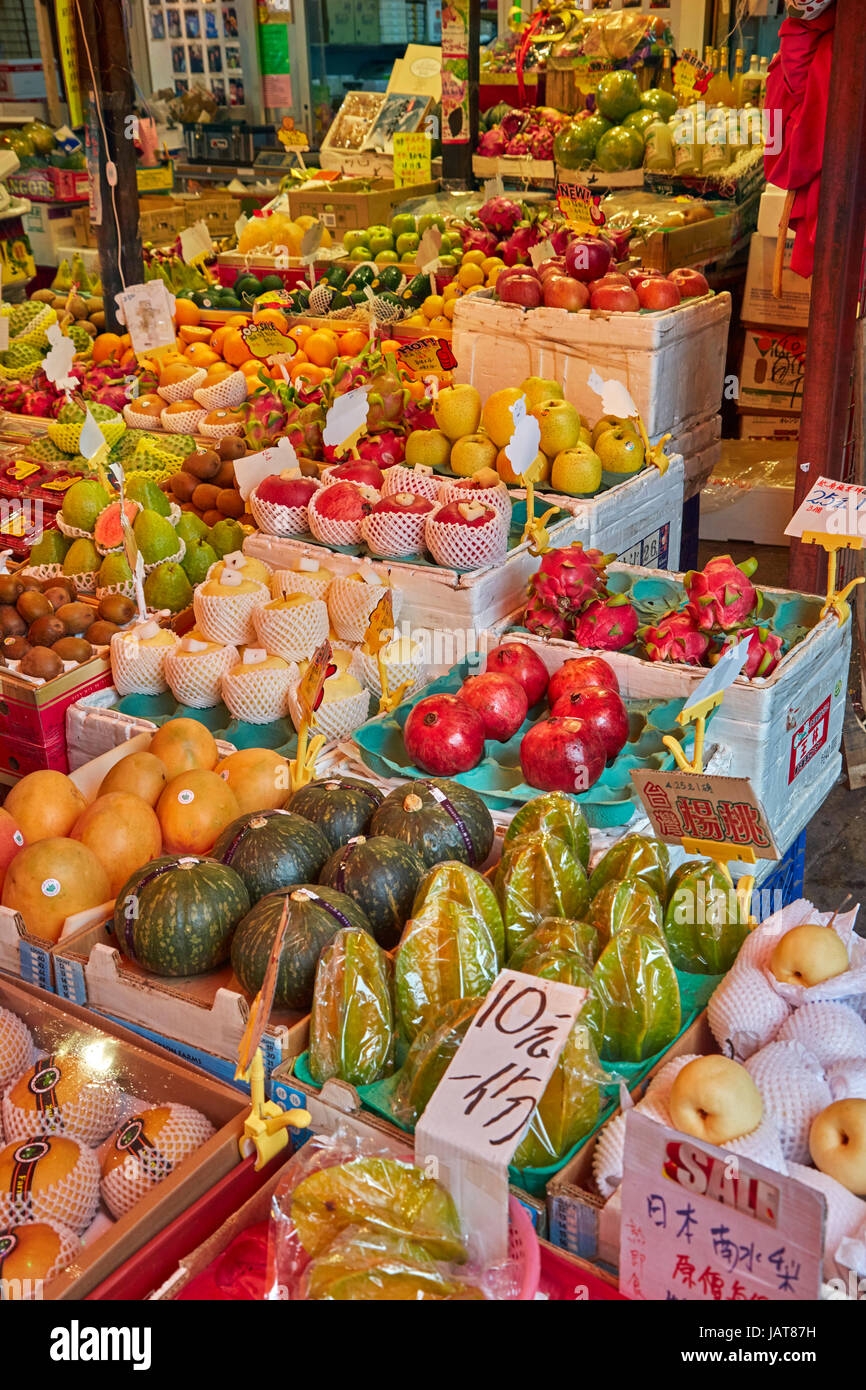 Fruit Stall Yau Ma Tei Wholesale Fruit Market Yau Ma Tei 