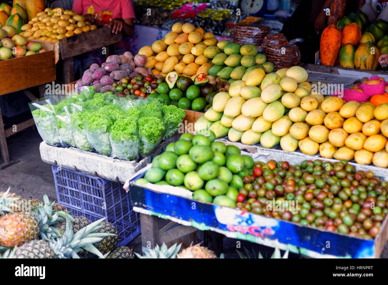 Fruit Stand Typical In The Philippines Stock Photo Alamy
