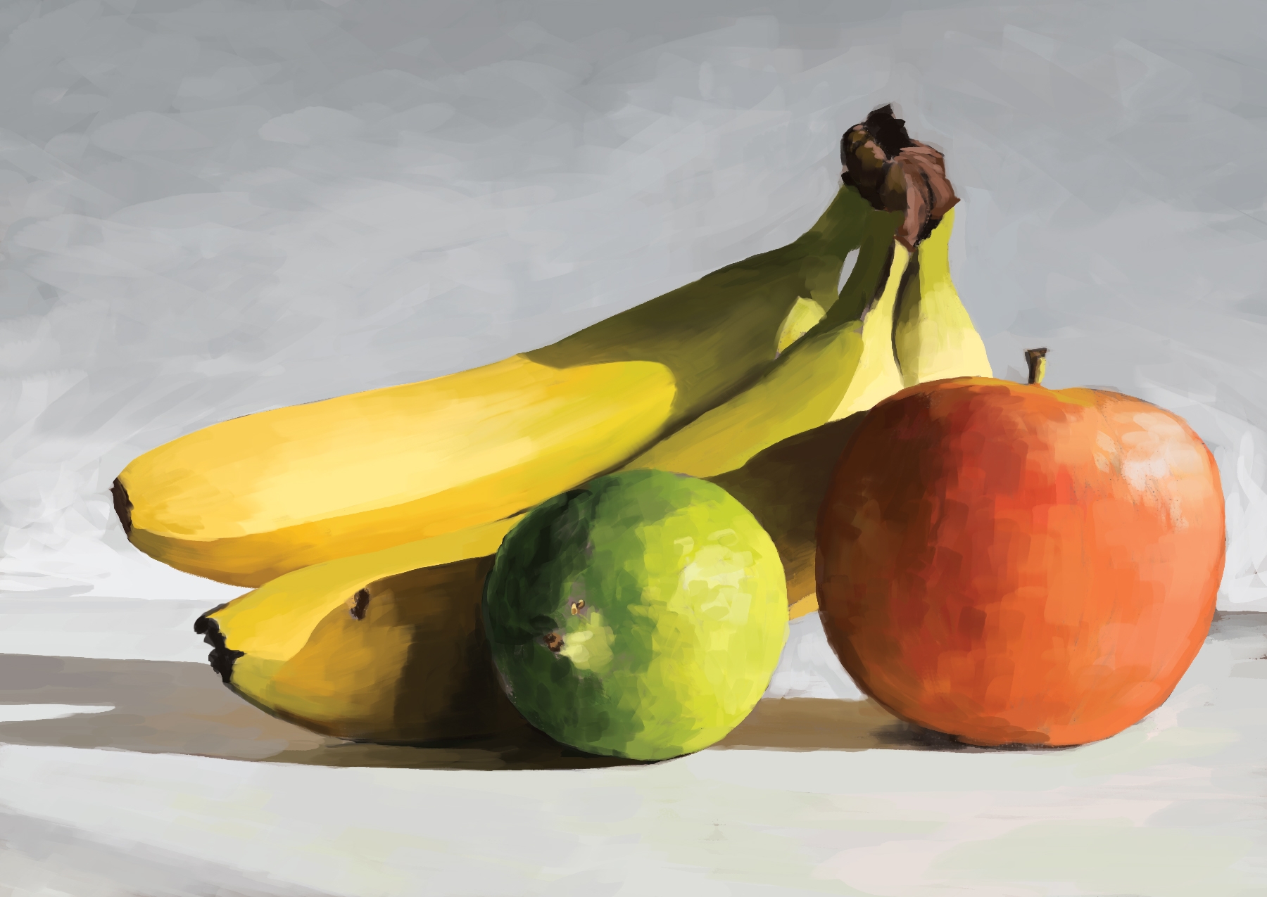 Fruit Still Life Digital Painting Graficgod