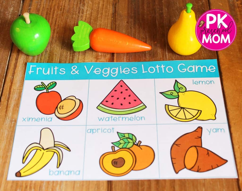 free printable pictures of fruits and vegetables