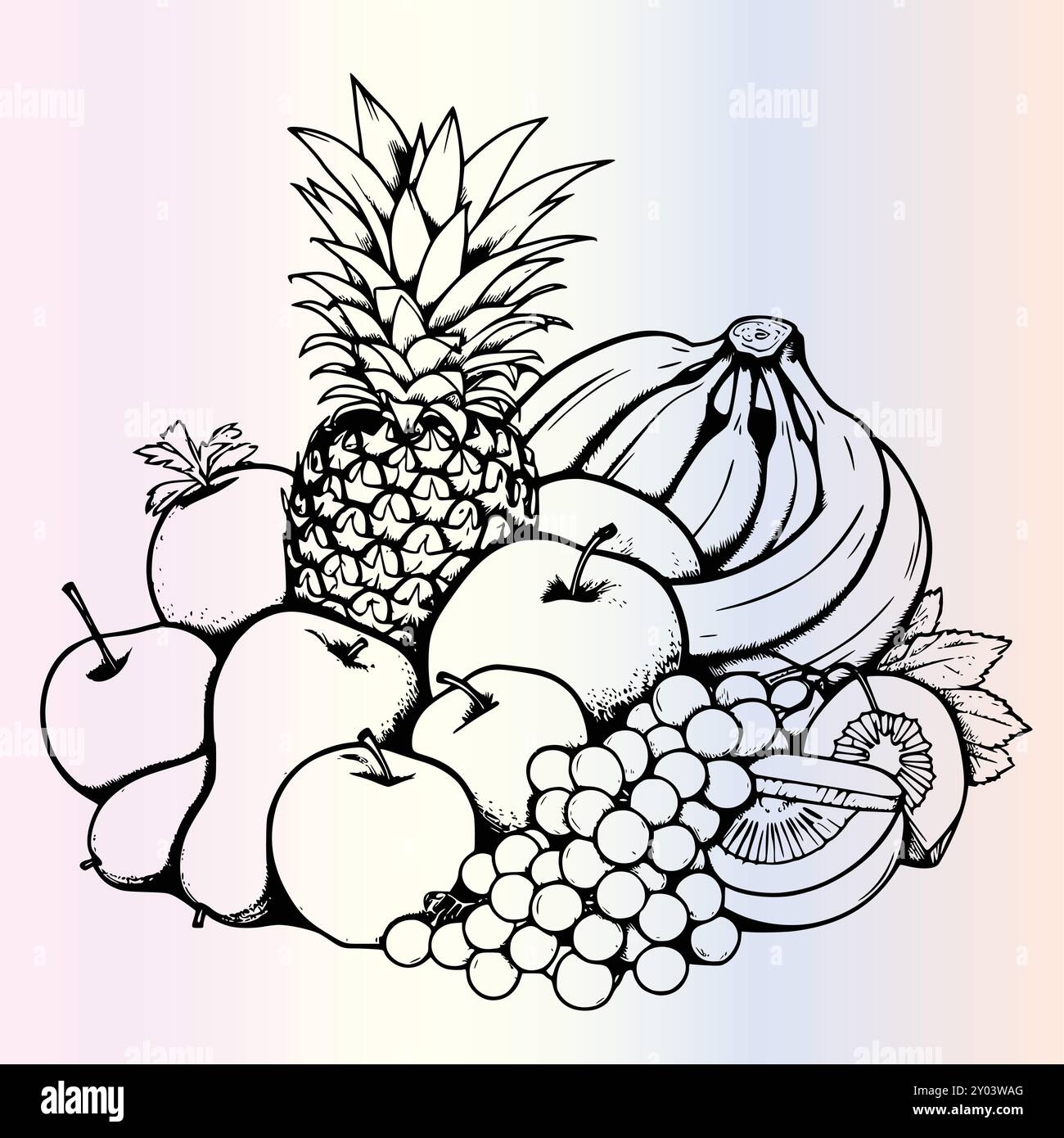 coloring pictures of fruits