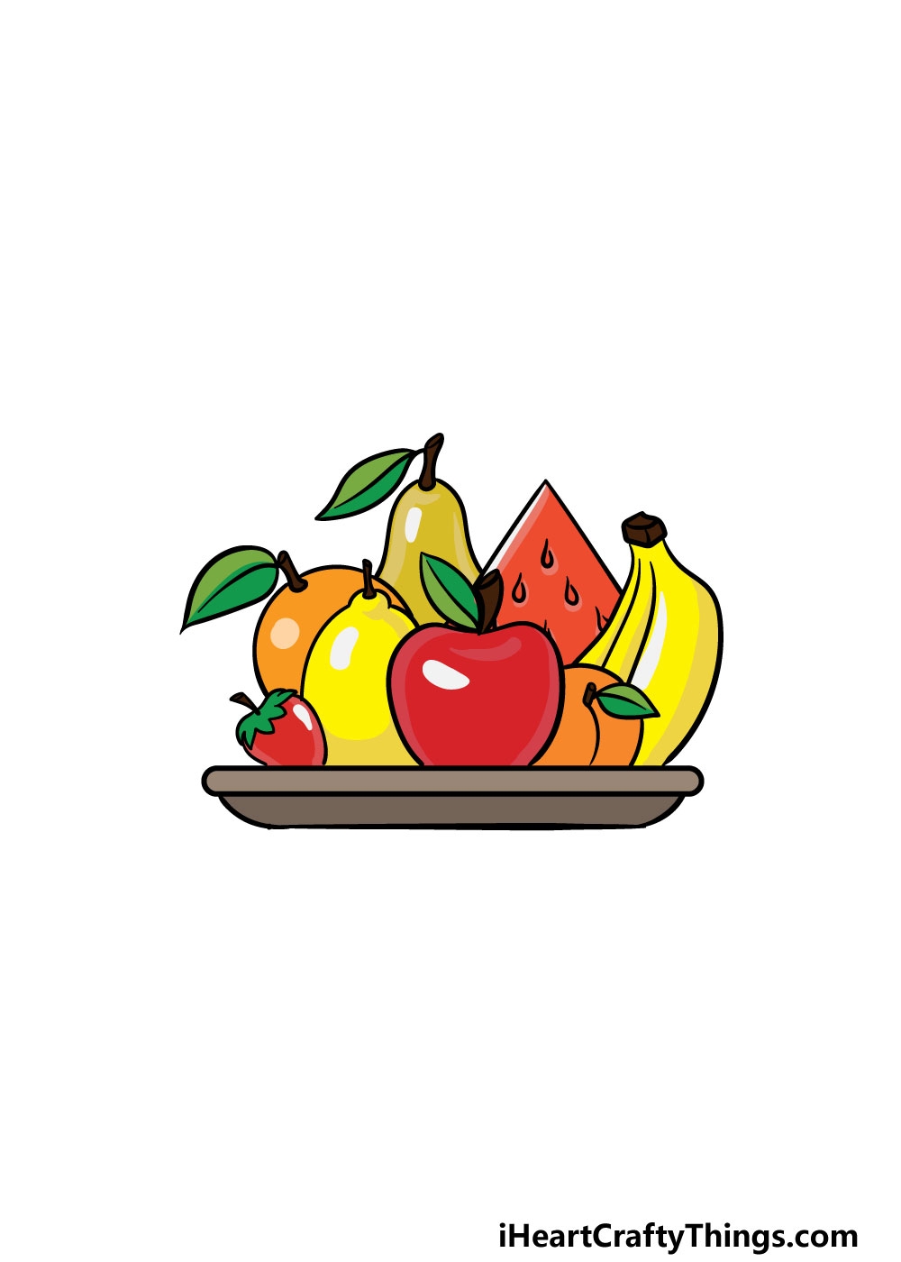 Fruits Drawing How To Draw Fruits Step By Step