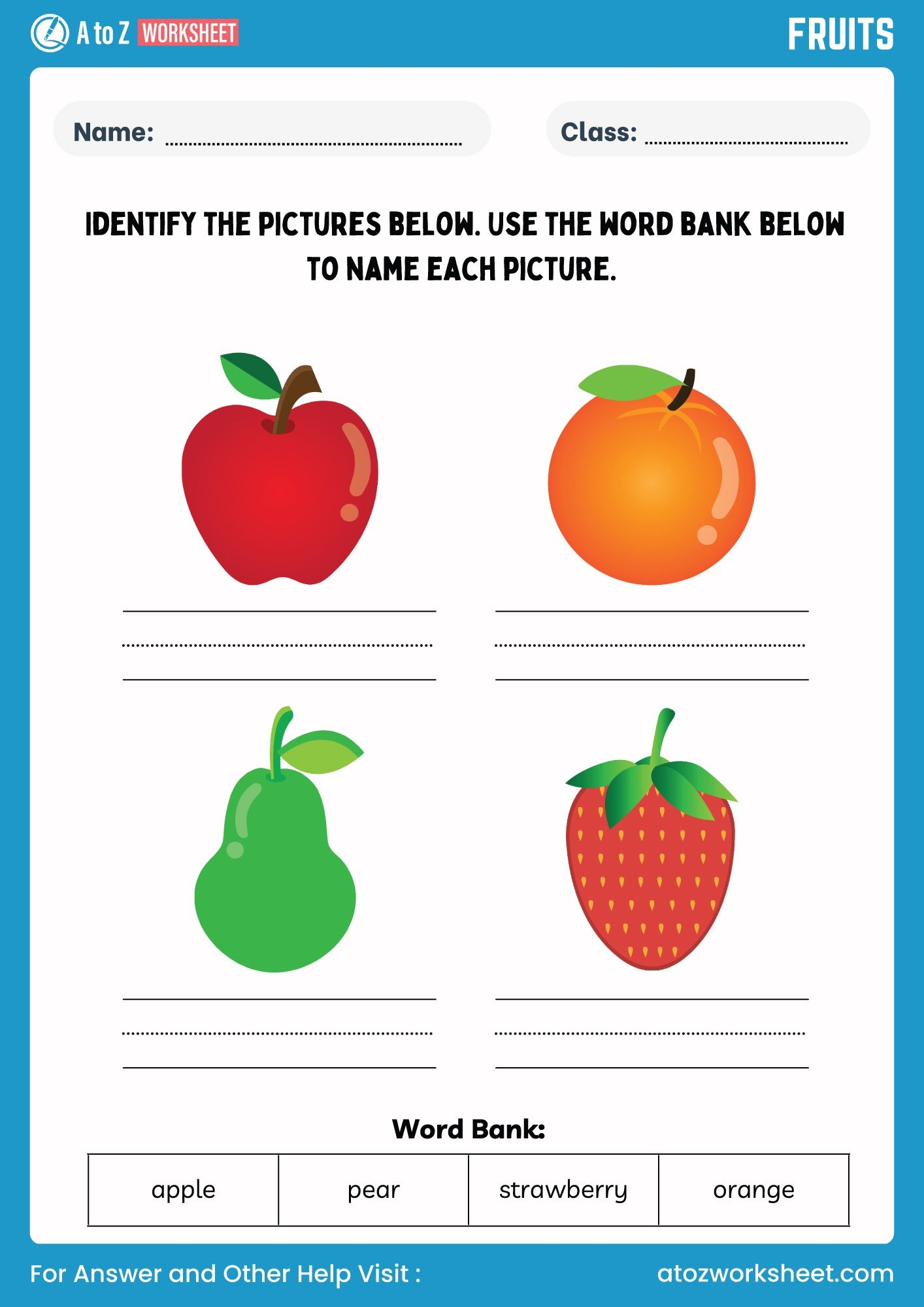 100 fruits name with picture pdf