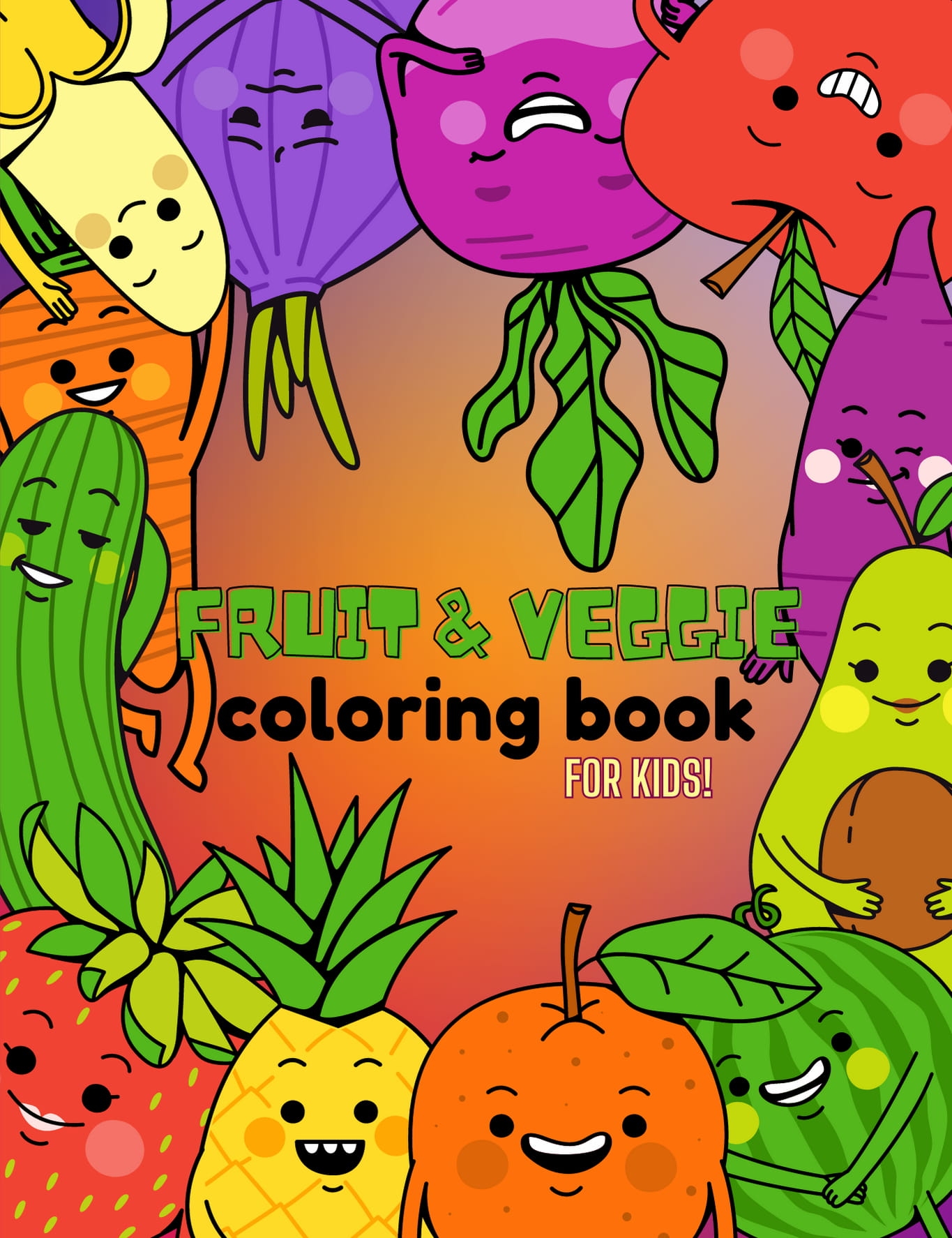 coloring pictures of fruits and vegetables