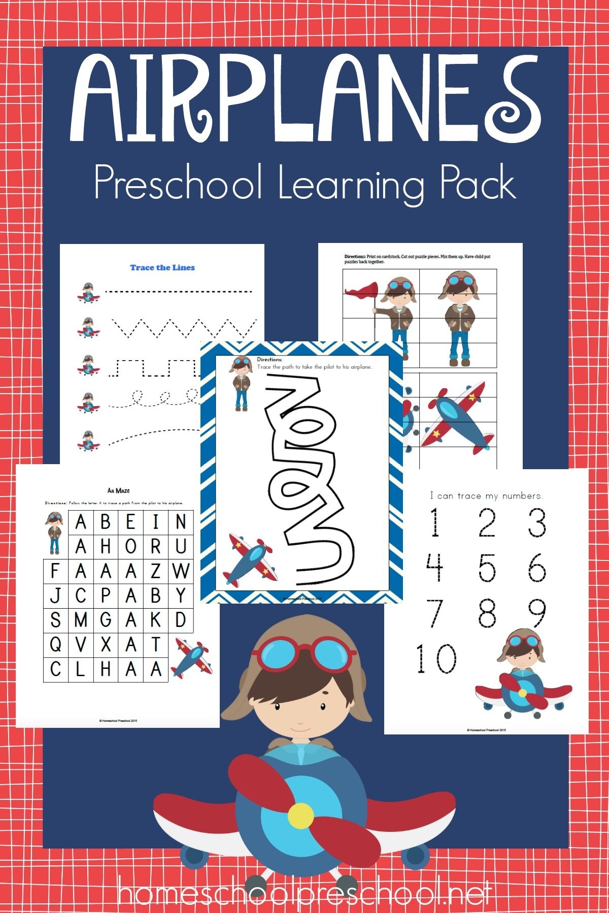 Fun Printable Airplane Activities For Kids To Learn Play Airplane 