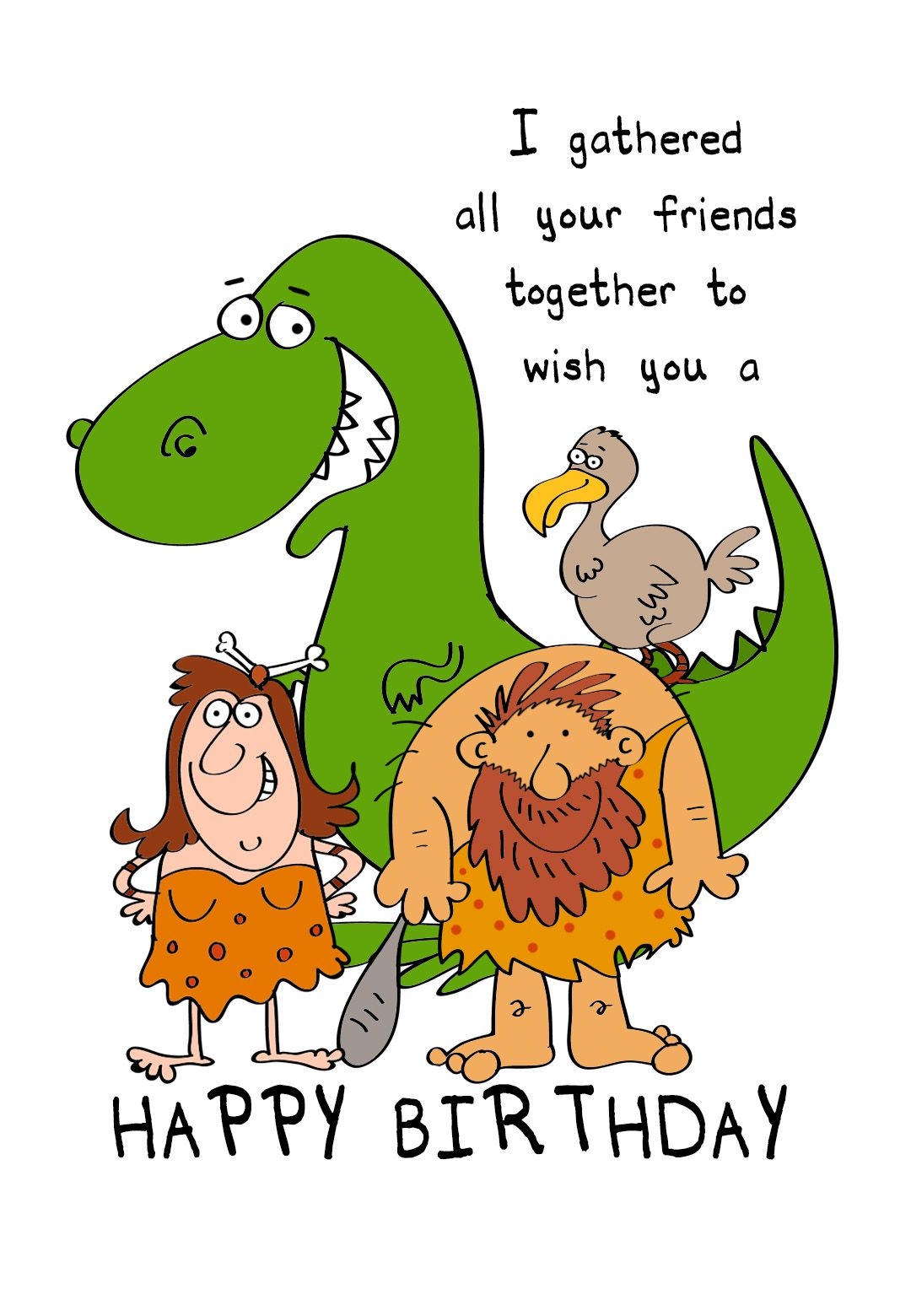 free funny birthday card template free printable