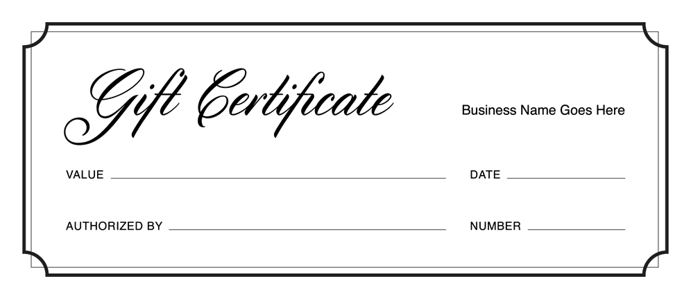 free gift card certificate template printable