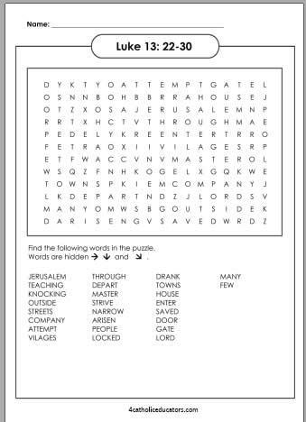 Gospel Of Luke 13 1 9 Clipart Coloring Pages Puzzles Children 39 s 