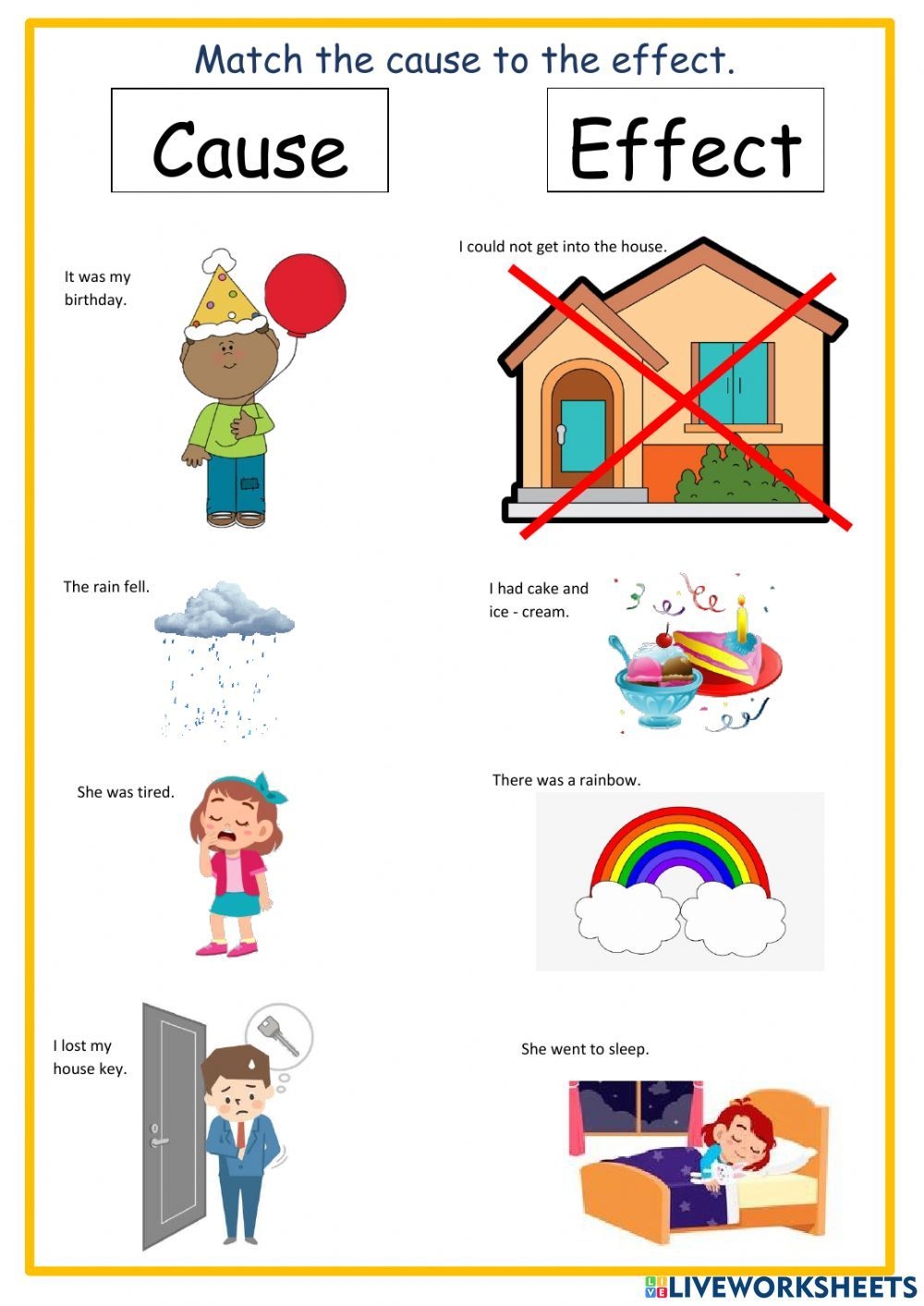 Grade 4 Cause And Effect Printable Worksheets