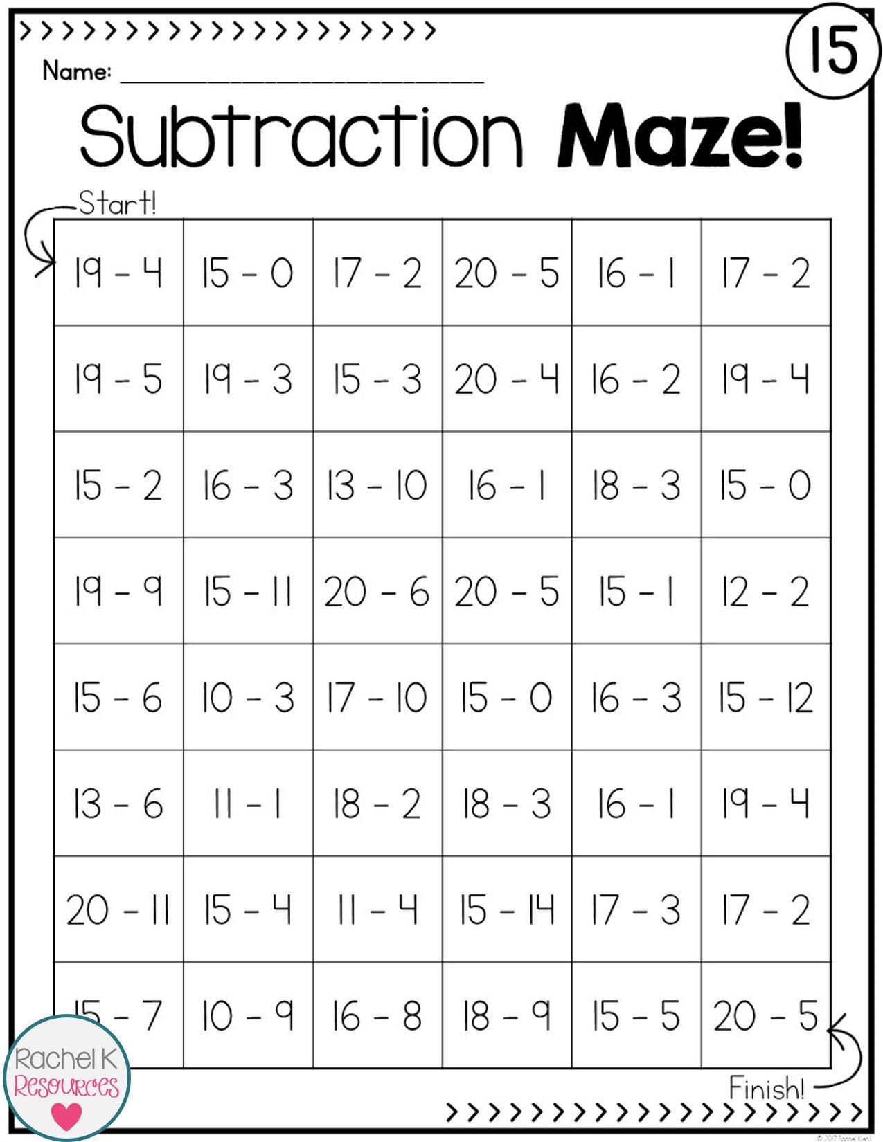 Grade Two Math Worksheet