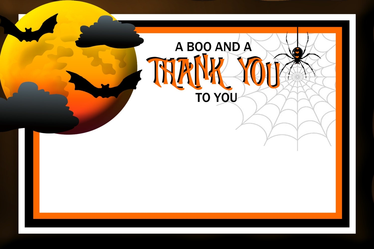 Halloween Thank You Cards Printable Free Printable Templates