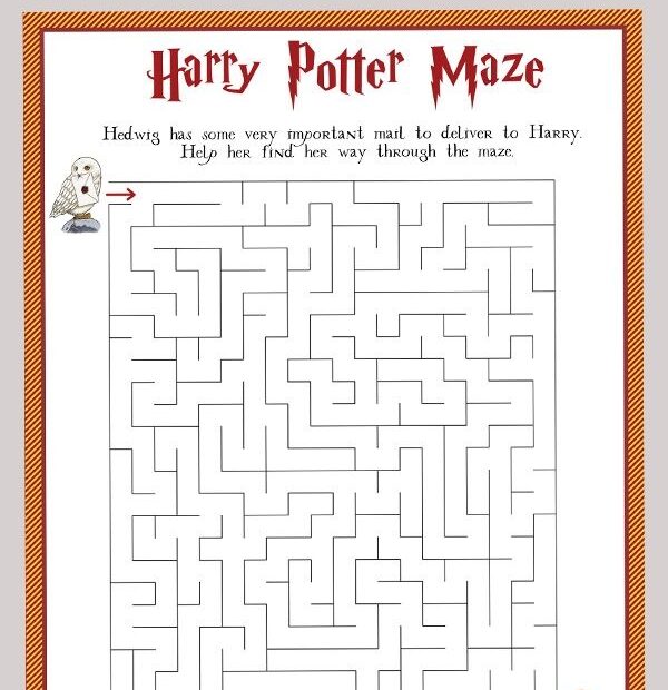 Harry Potter Activities Printable Free