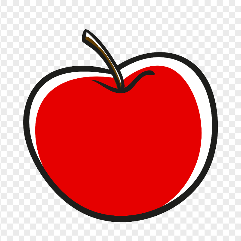HD Drawing Clipart Apple Fruit Transparent PNG Citypng