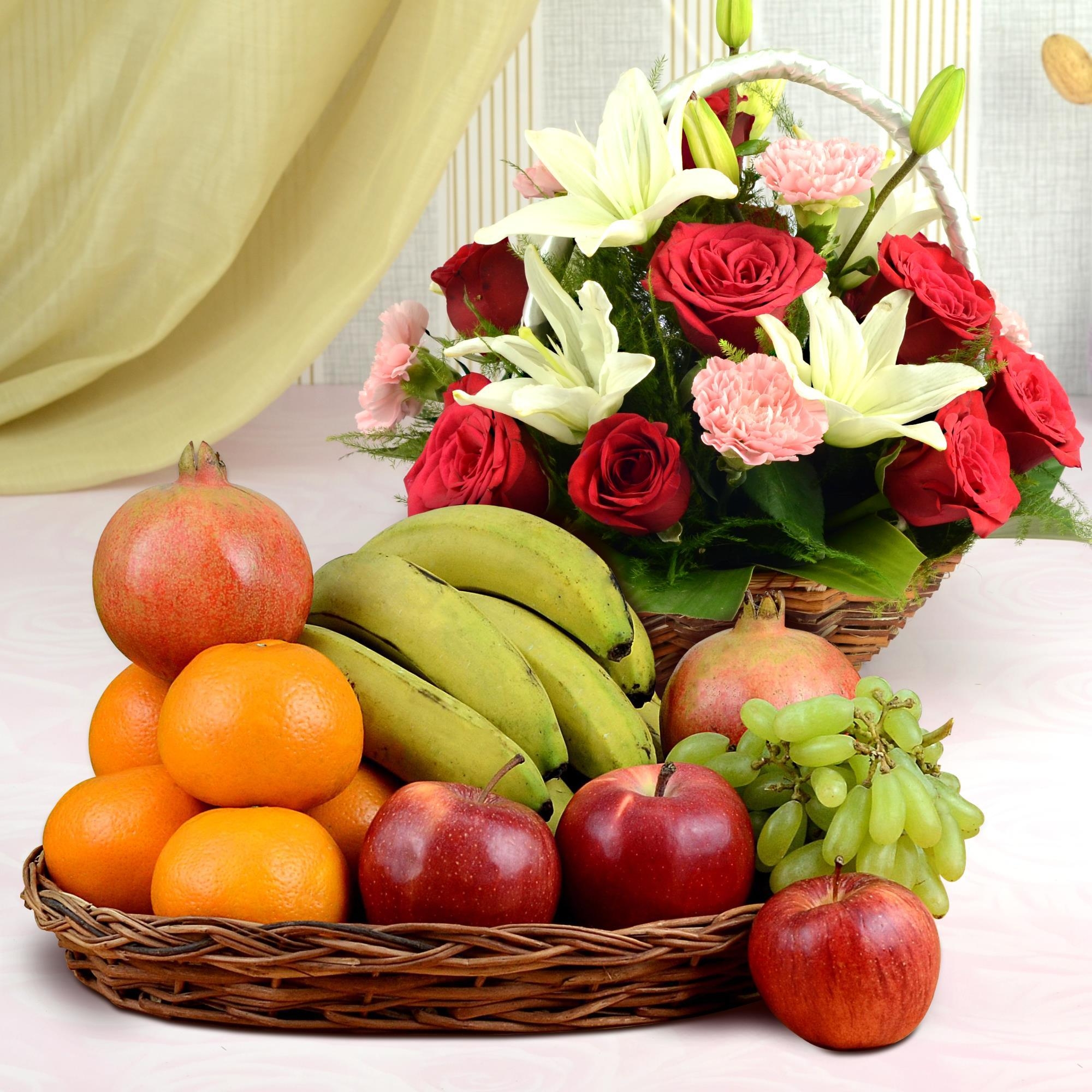 Hearty Fruits U0026 Flowers Combo Flowers U0026 Fruits