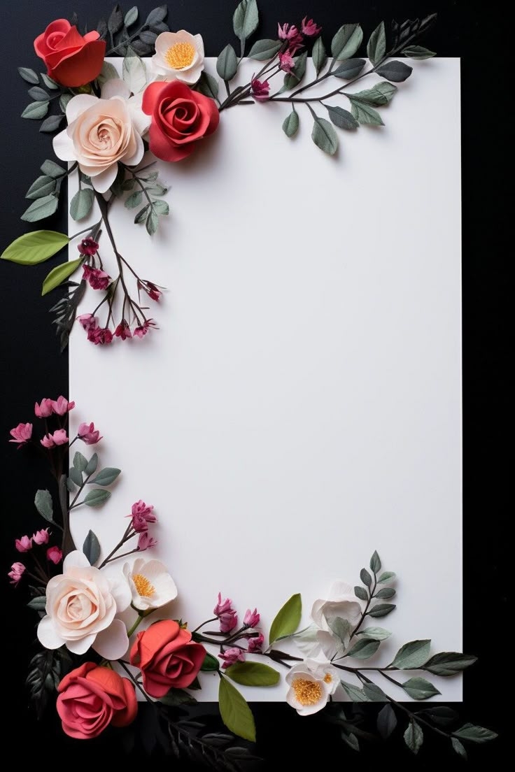 flower design greeting cards printable template