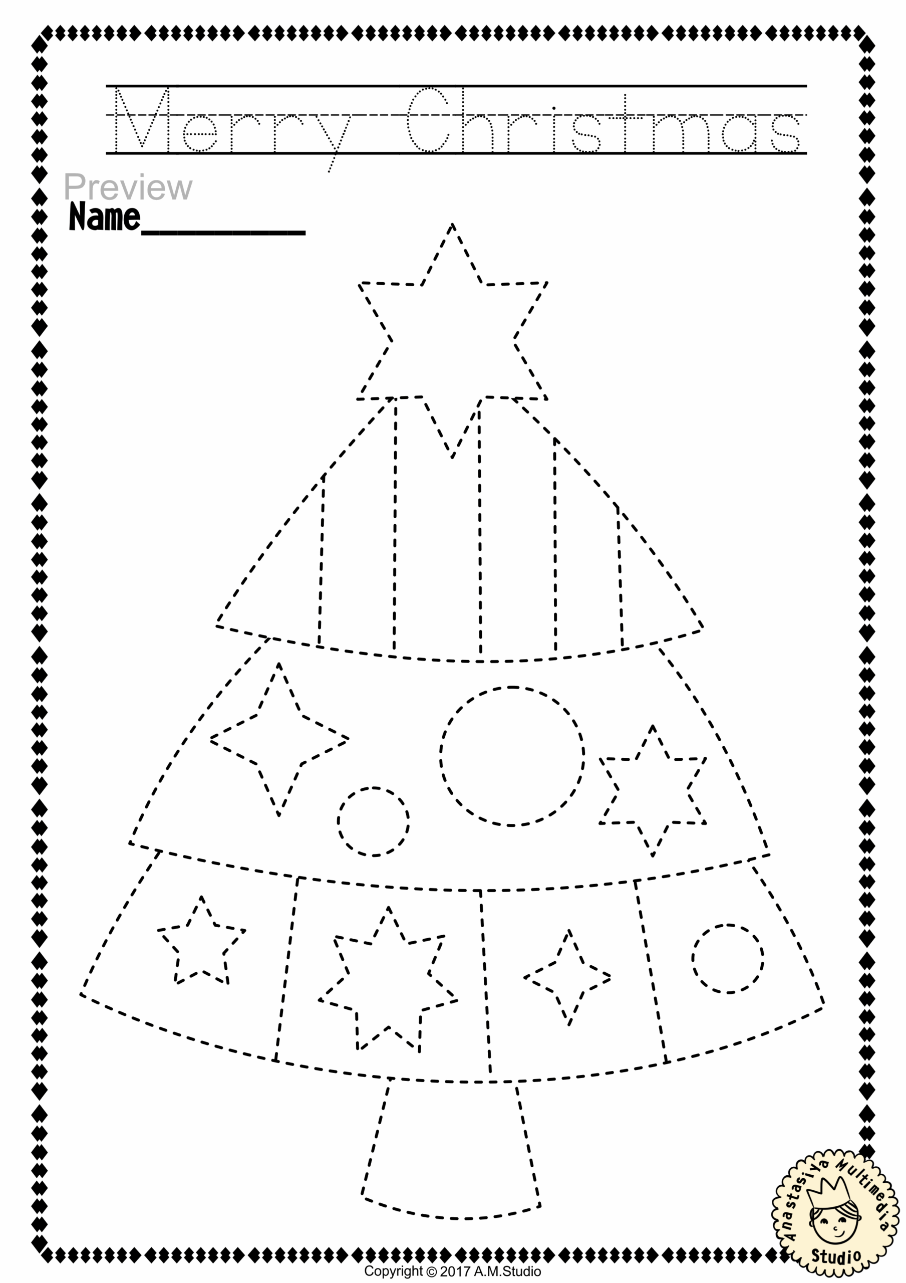 christmas activities preschool printable