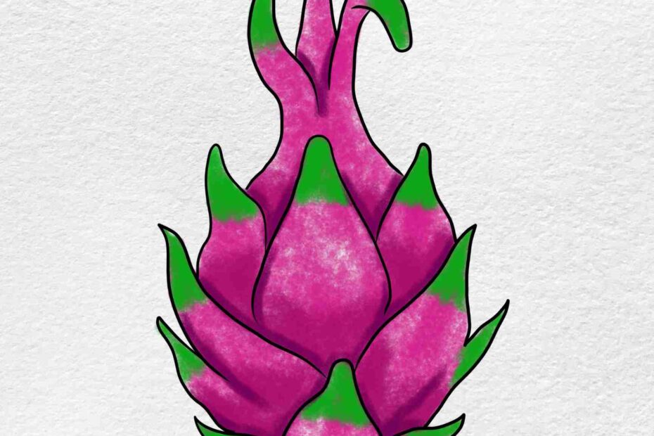 How To Draw Dragon Fruit HelloArtsy