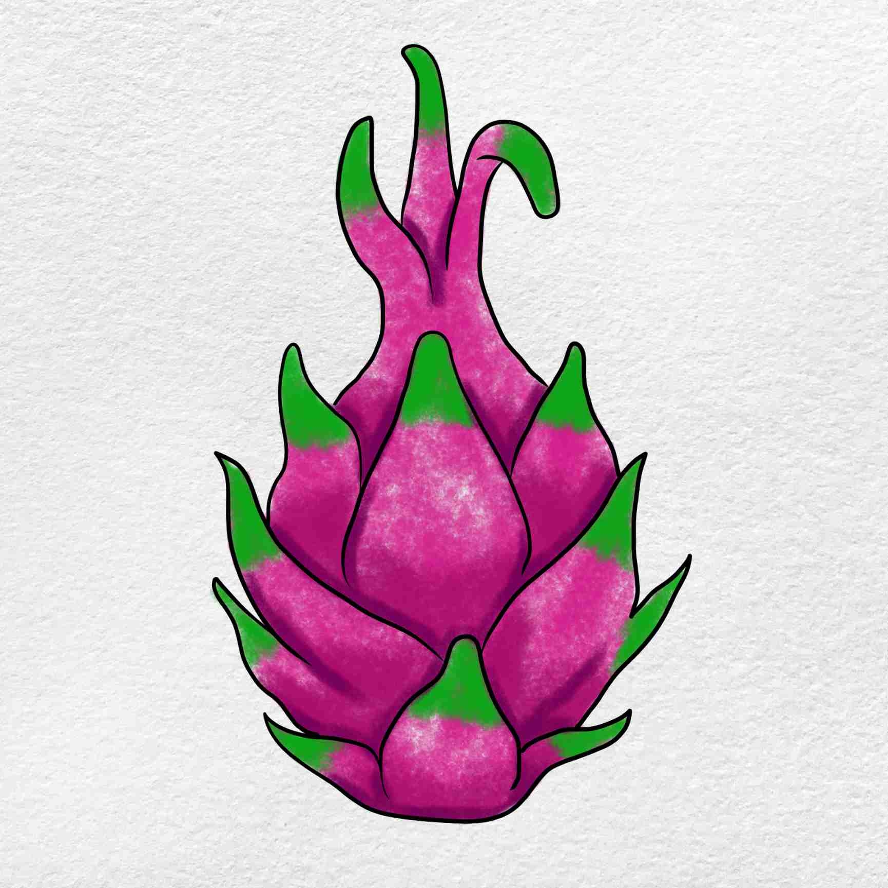 How To Draw Dragon Fruit HelloArtsy
