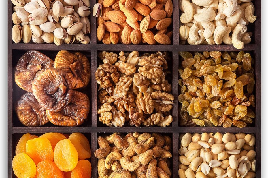 HyperFoods RawFruit Dry Fruit Gift Pack Basic Dark Wood Gift Hamper Dried Fruit Berries Nuts Dry Fruit Combo Pack Thank You Gratitude Appreciation
