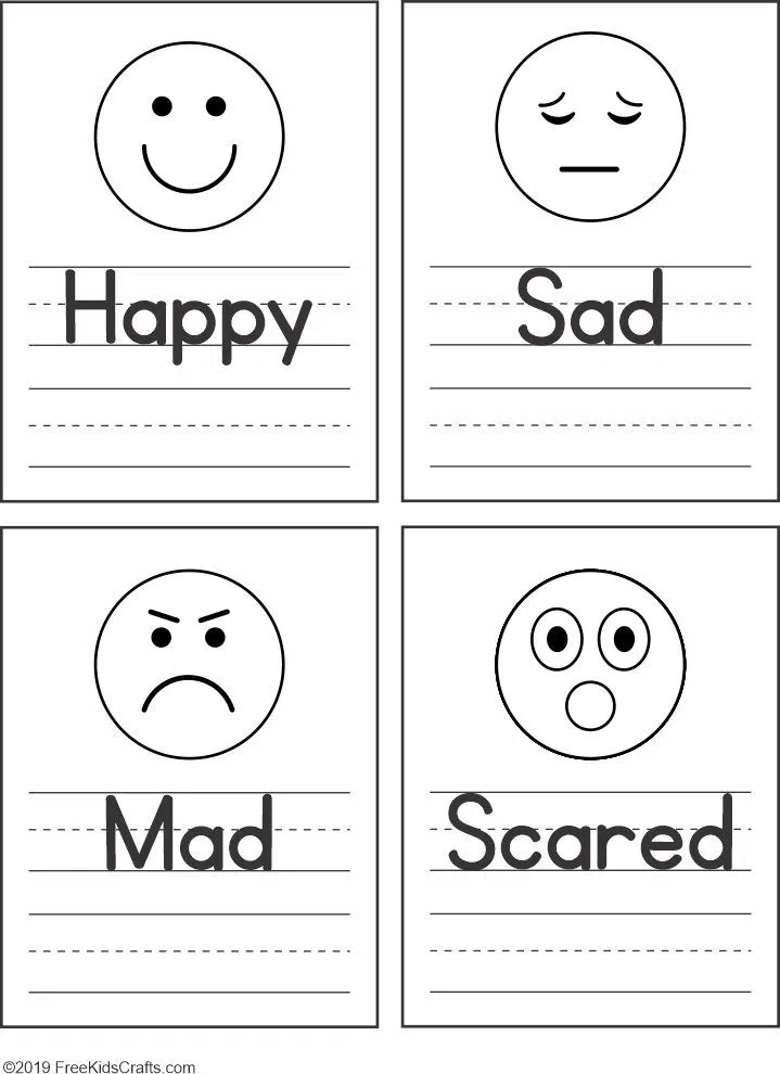 Identify Emotions Preschool Worksheets