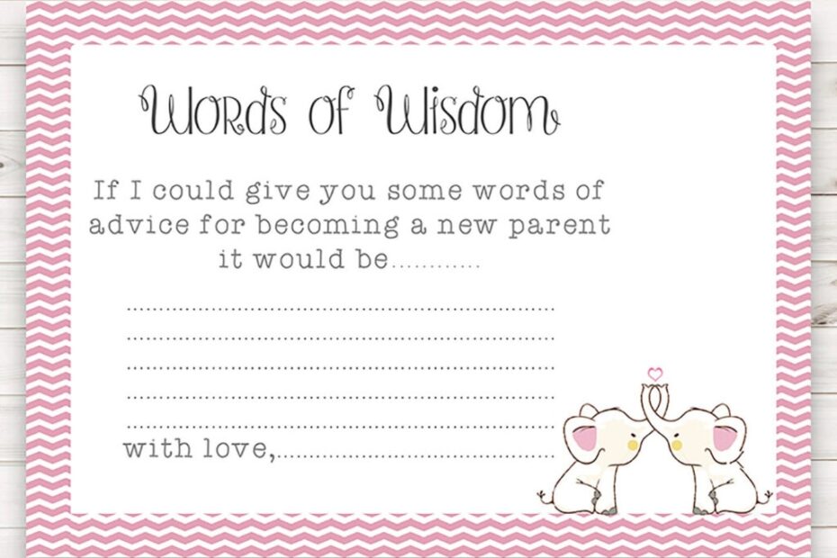 Invisionistdesigns Baby Shower Advice Cards Free Printable Rossy