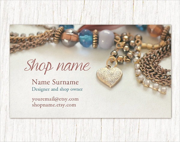 Jewelry Business Card Templates